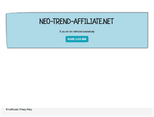 Tablet Screenshot of neo-trend-affiliate.net